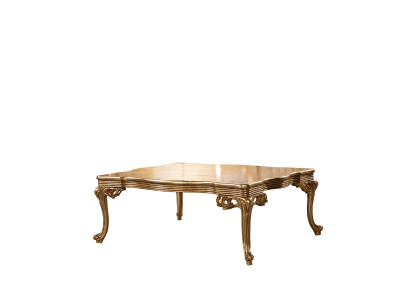 Baroque Rococo Gold Solid wood Coffee table for the Living room